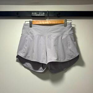 Lululemon Speed Up short - Women’s size 4 - Light purple